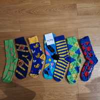 Happy socks, wesołe skarpetki, 36-40, nowe, zestaw