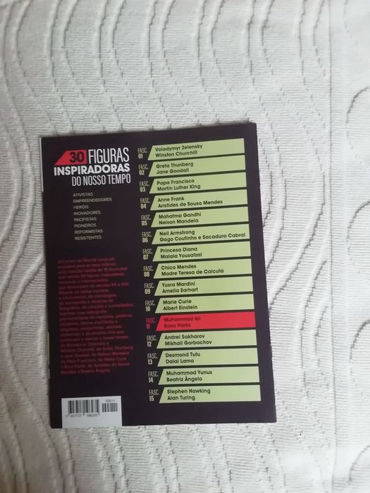 Fascículo n° 11 de "30 figuras inspiradoras do nosso tempo", novo