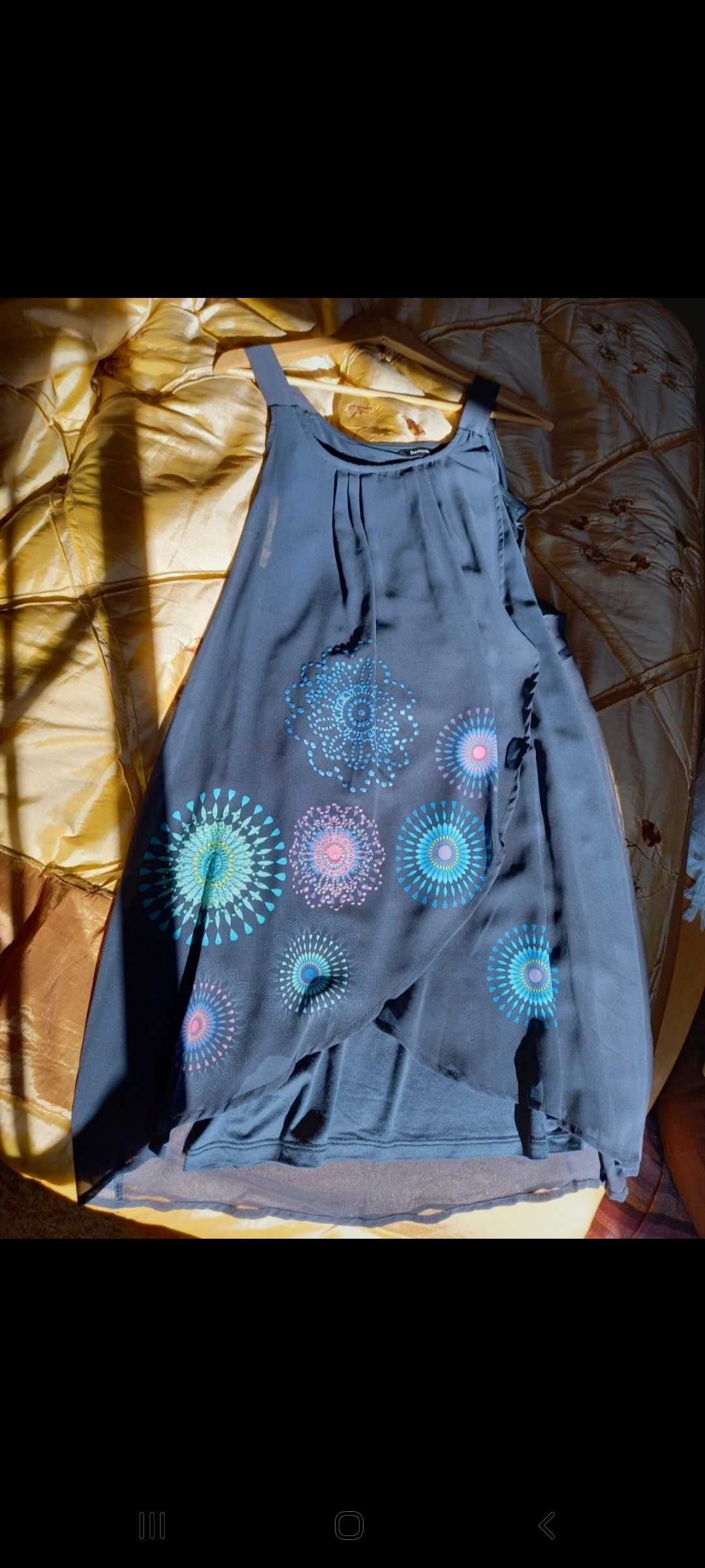 Vestido de cavas, azul escuro - S - Desigual