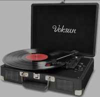 Gramofon Voksun C200 w walizce z głośnikami