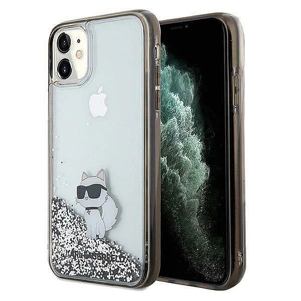 Etui Karl Lagerfeld Liquid Glitter Choupette na iPhone 11 / Xr - przez