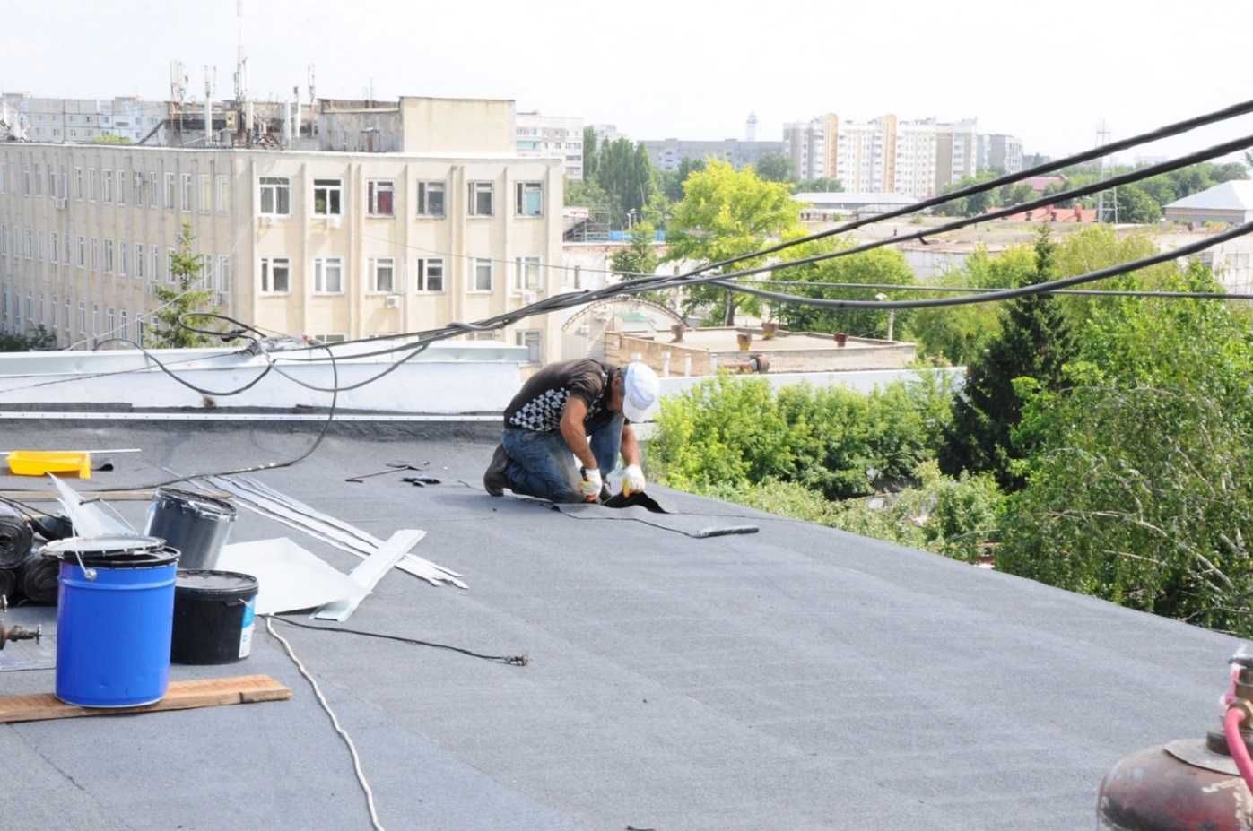 Ремонт крыши балкона, пристройки, дома. Гидроизоляция.