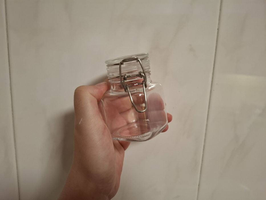 Frascos de vidro 100 ml 5 x 8 cm tampa hermética - NOVO - ENVIO GRÁTIS