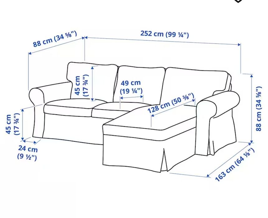 Sofá EKTORP do IKEA em Muito bom estado