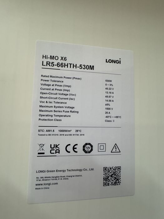 Солнечная панель 575 вт 530 вт 435 вт сонячна панель 585w Jinko Longi