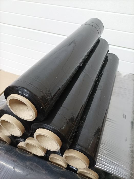 Стрейч пленка черная Стретч плівка чорна Скотч