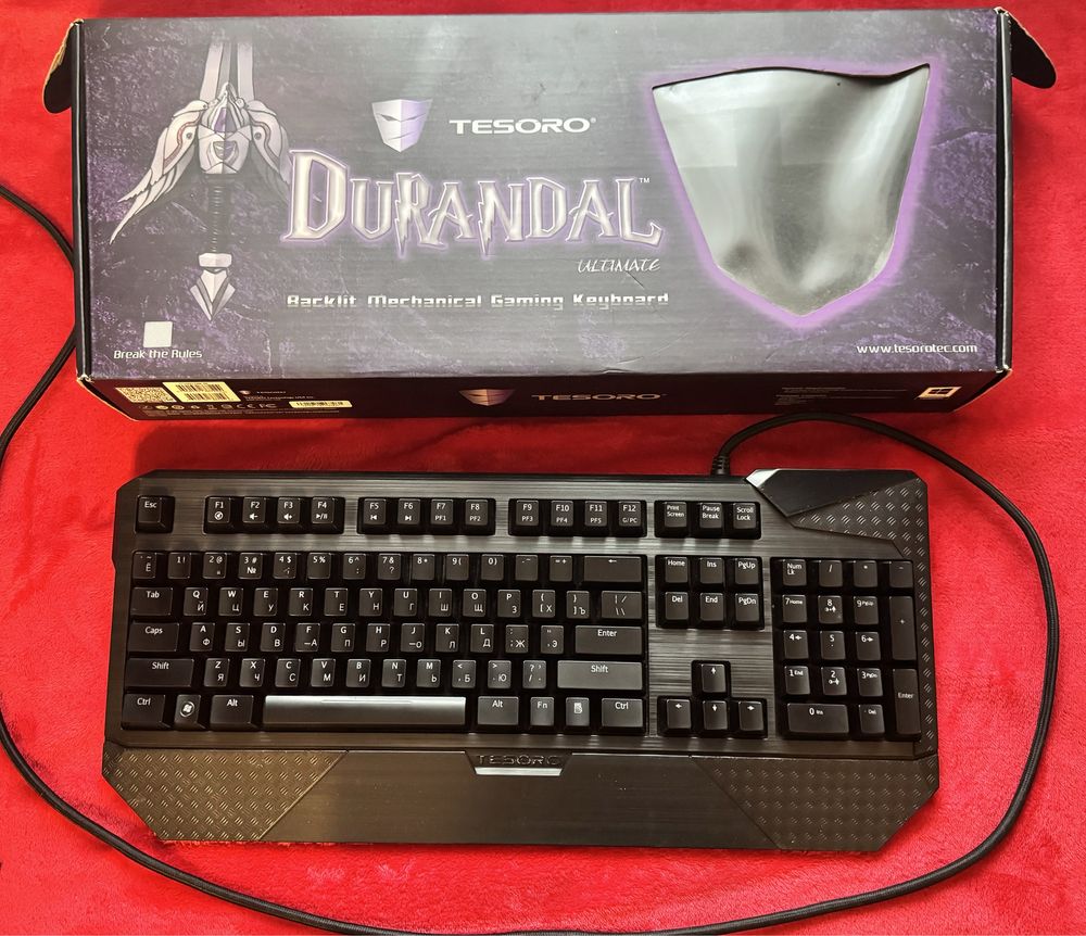 Клавіатура механічна Tesoro Durandal G1NL cherry mx black