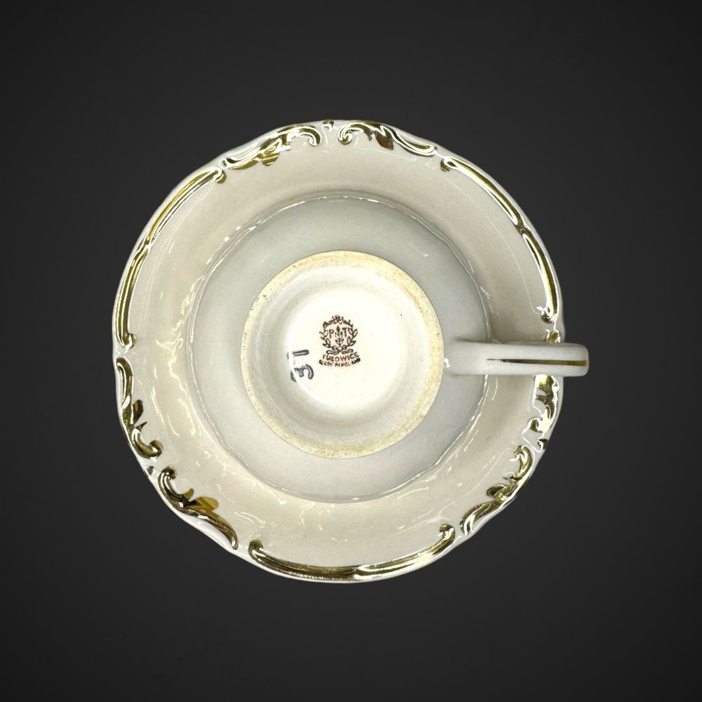 Serwis porcelana Tułowice ze złoceniami dla 5os. B4/02231