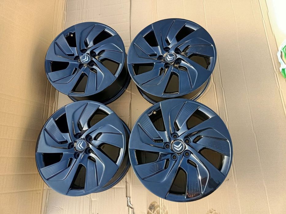 citroen c4 picasso ii felgi 9677090577 7.5j 18&quot; 5x108 et 54 czarne jak nowe