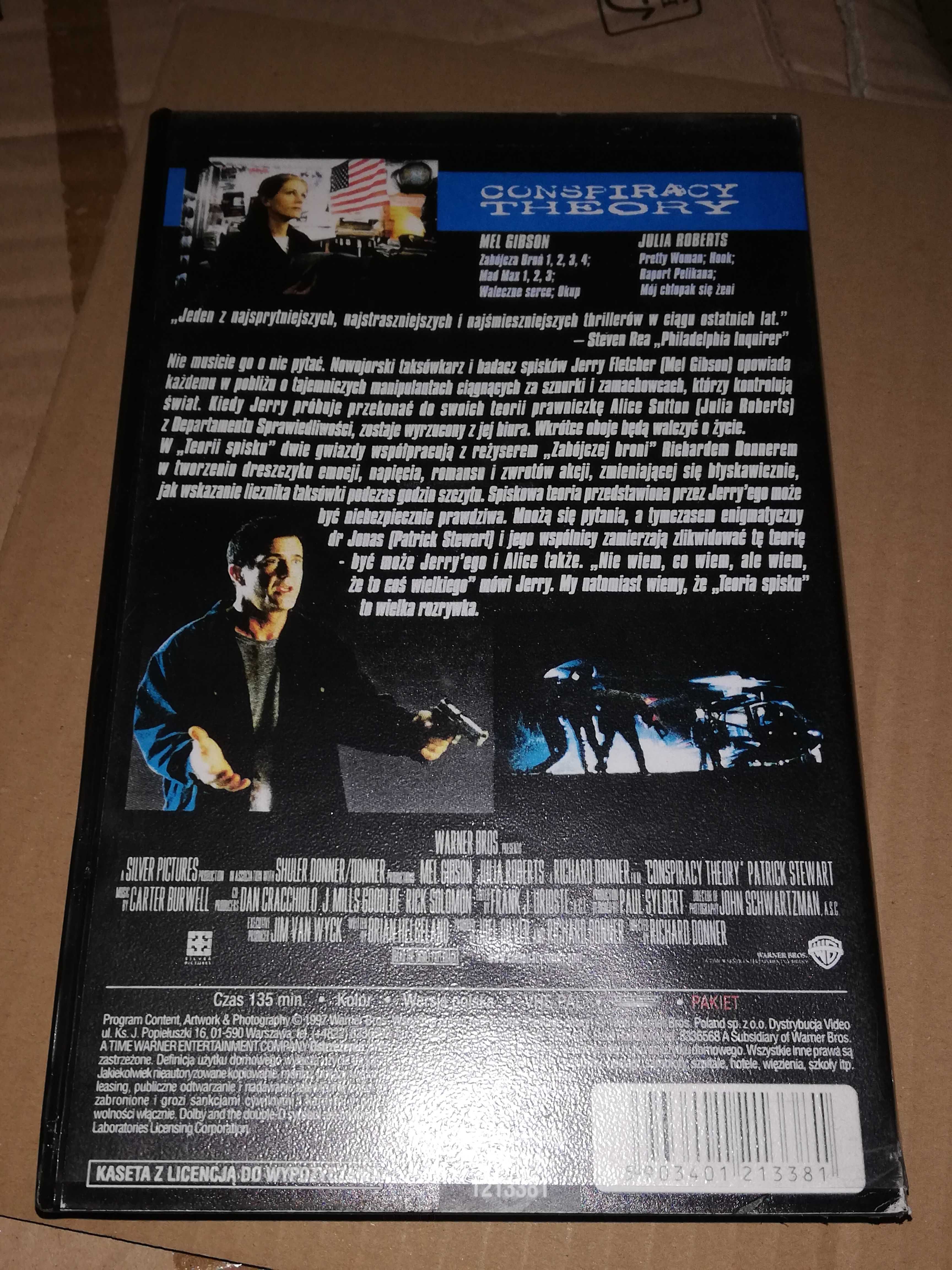 Kaseta VHS Teoria spisku M. Gibson & J. Roberts