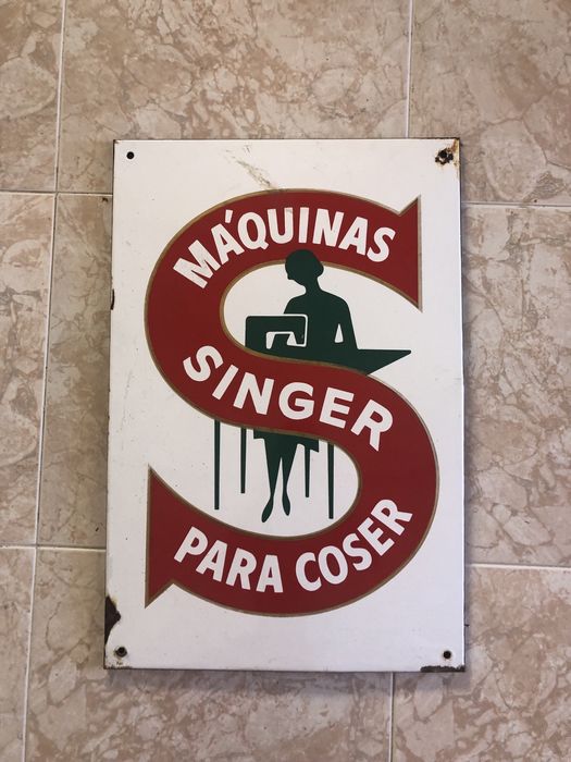 Chapa Esmalte Singer