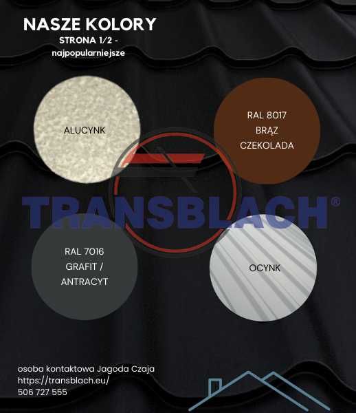 Blachodachówka KIARRA 7016 MAT MODUŁ producent