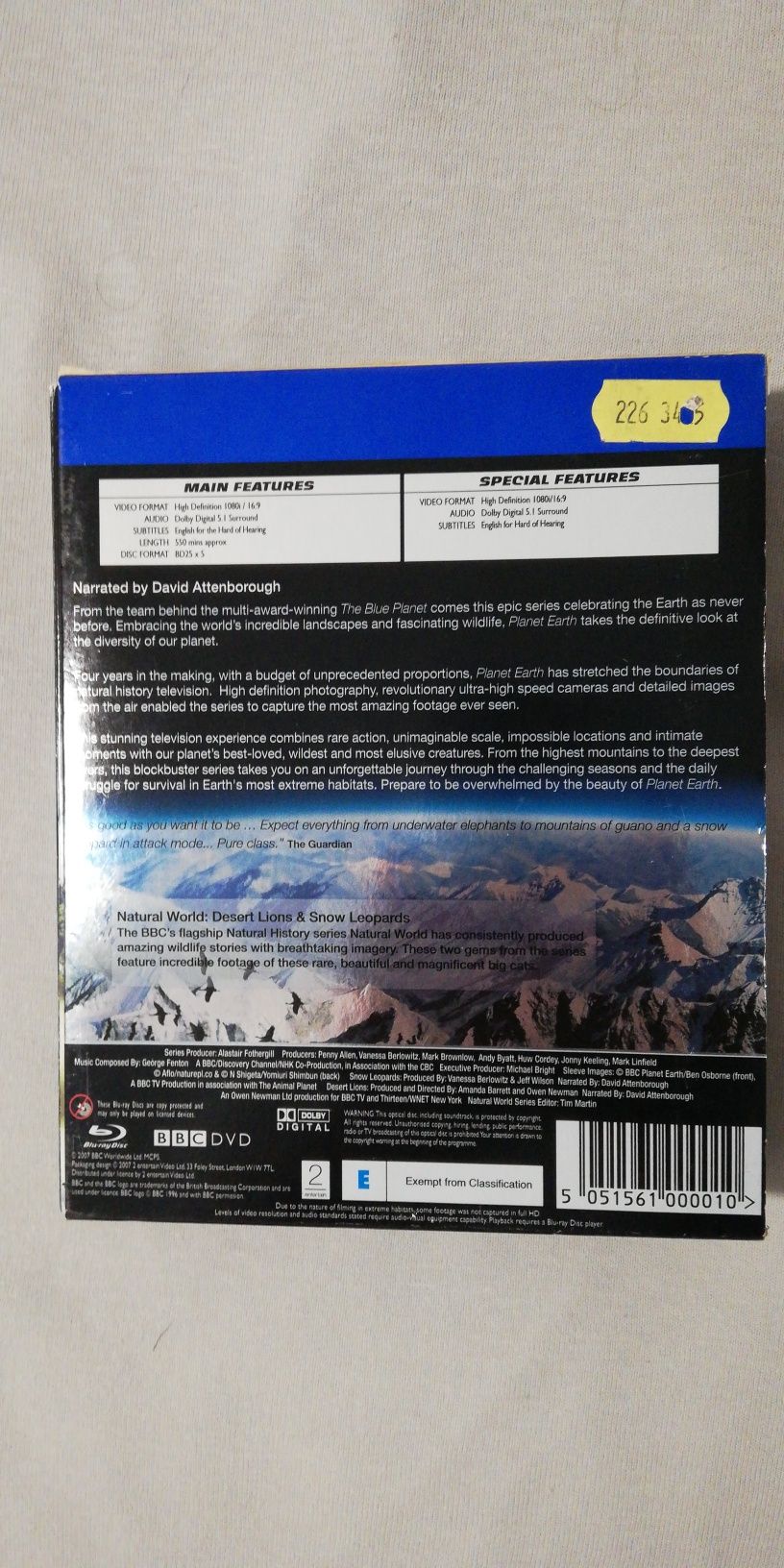 Blu ray da série TV "Planet Earth" - Ed. Especial (portes grátis)