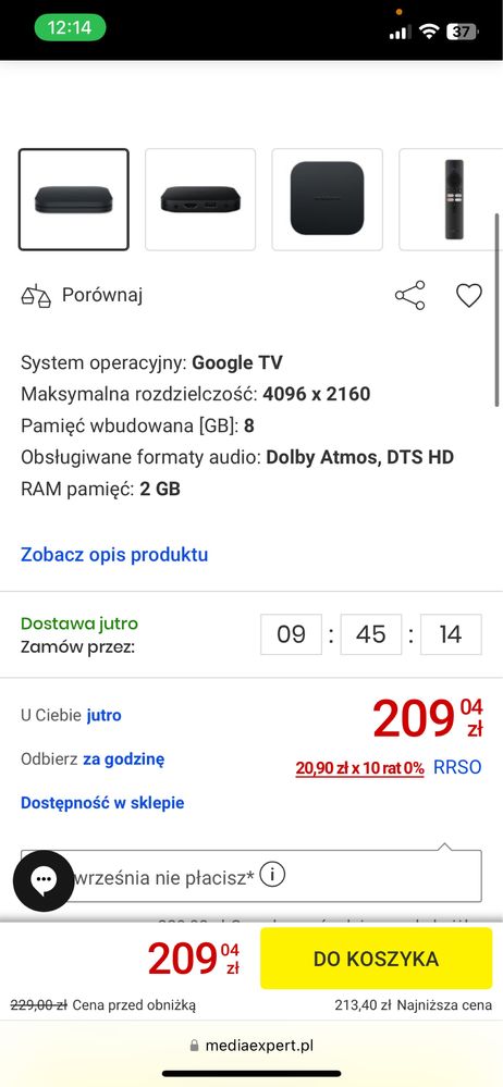 Telewizor razem z boxem smart tv!