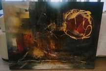 Quadro acrílico abstrato