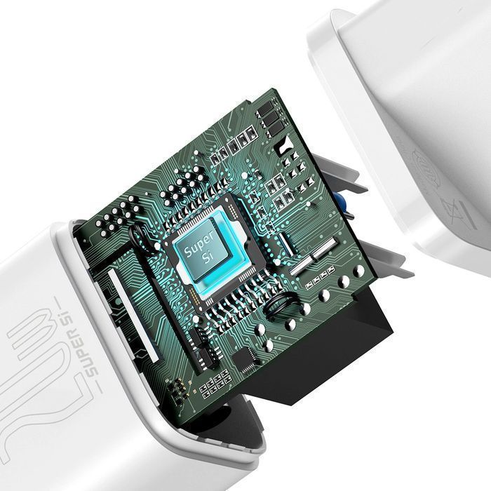 Baseus szybka ładowarka USB Typ C 20 W Power Delivery biały
