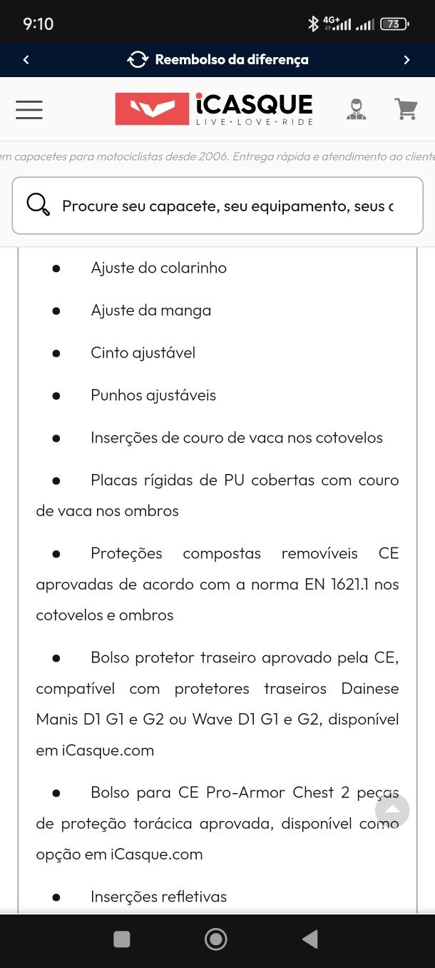 Casaco mota Homem Dainese