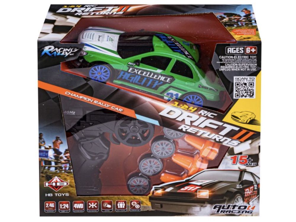 Samochód Do Driftu, Auto RC Drift 1:24 2,4 GHz 4WD