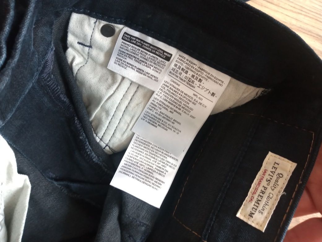 Levi's 502 Hi Ball _ męskie jeansy 29 pas do 80 granat