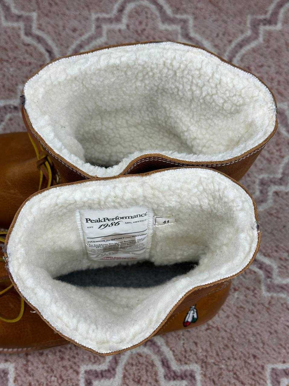 Peak Performance buty damskie skórzane zimowe śniegowce wodoodporne