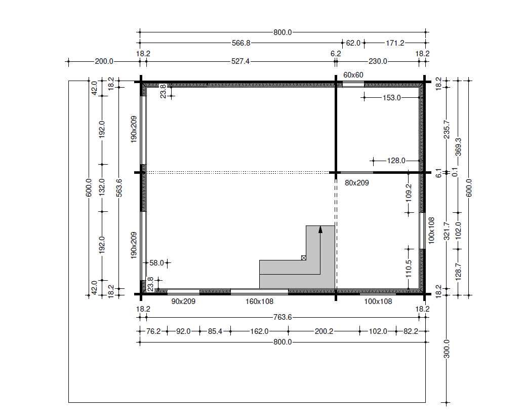 dom całoroczny drewniany 100 m2 - MAJORKA 6x8