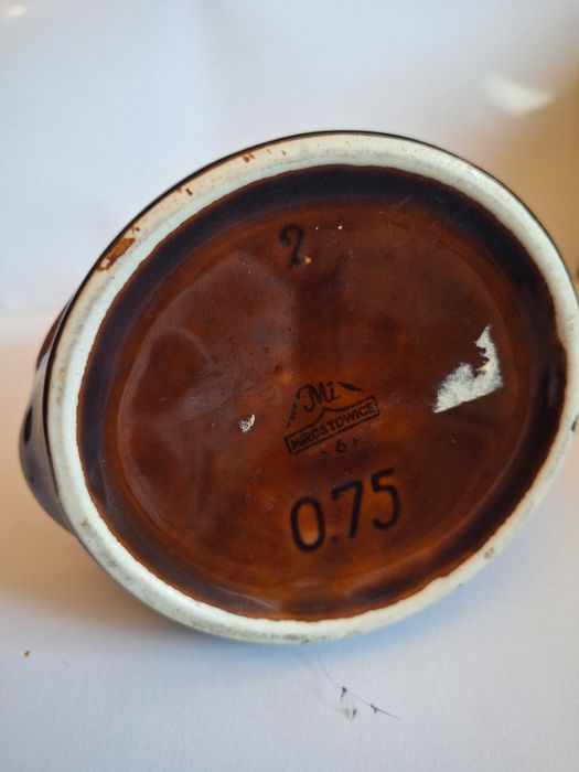 Butelka , karafka Warsowin po miodzie pitnym. Produkcja Mirostowice.