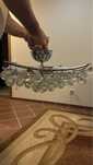 Candeeiro de tecto de cristal
