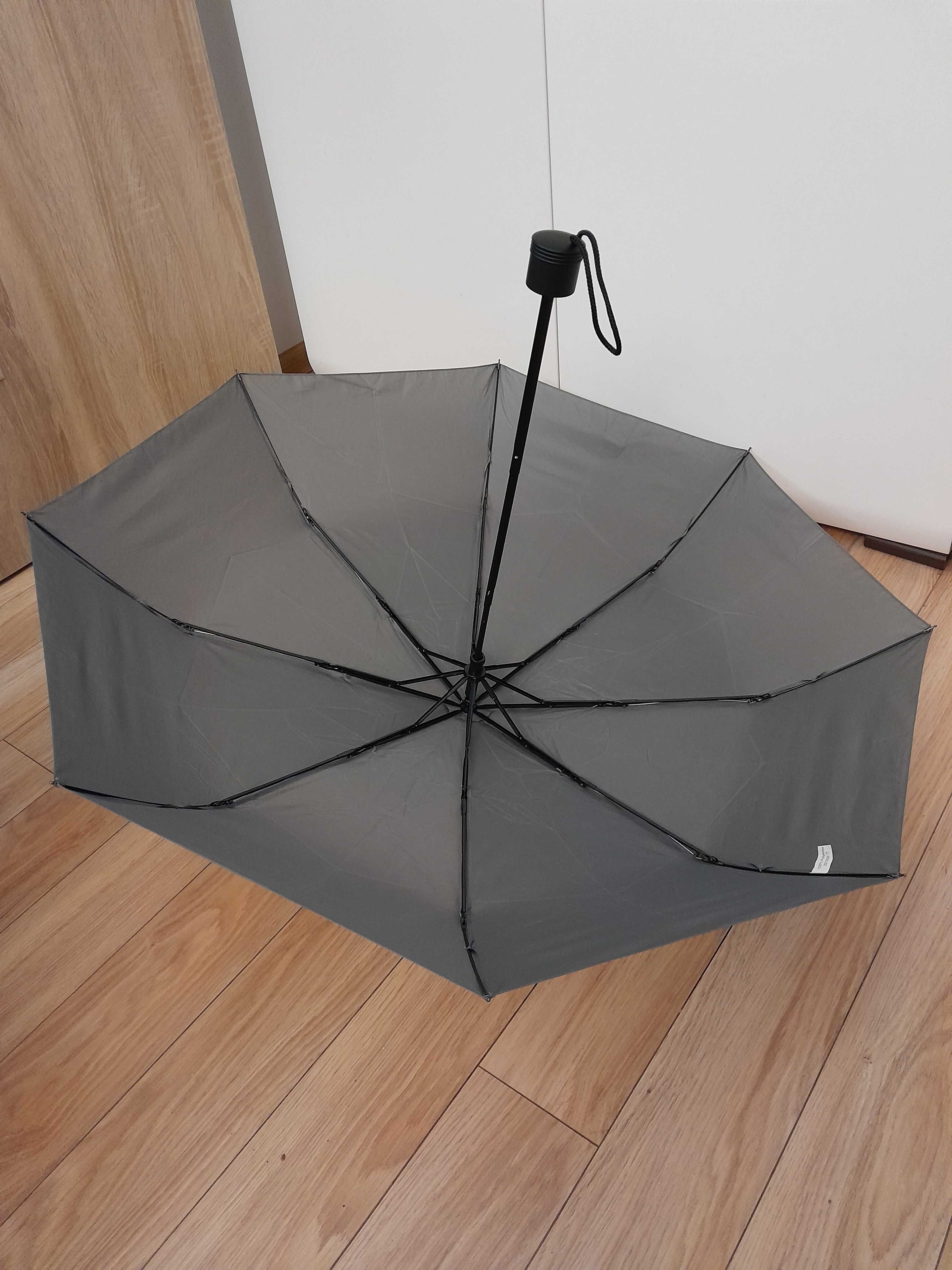 Nowy mini parasol składany, Windproof_Umbrella_89 cm, szary