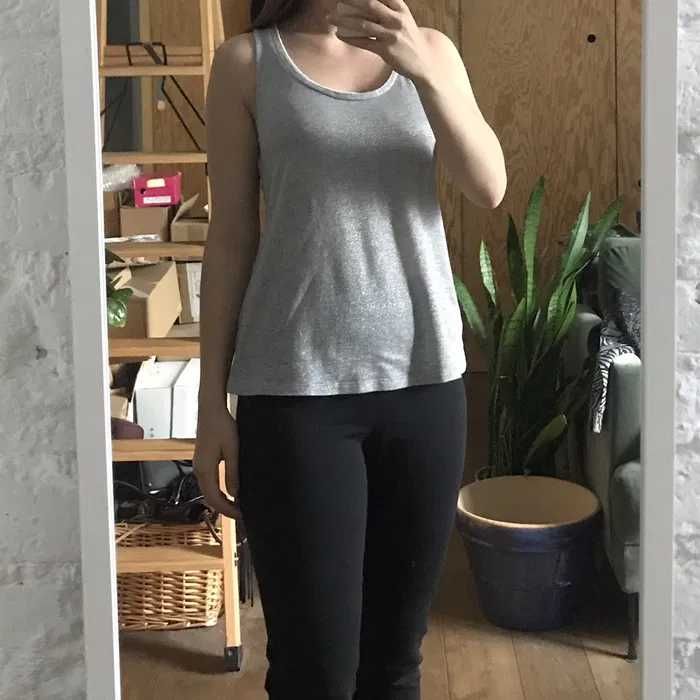 Max Mara MaxMara srebrna szara bluzka top 38 M