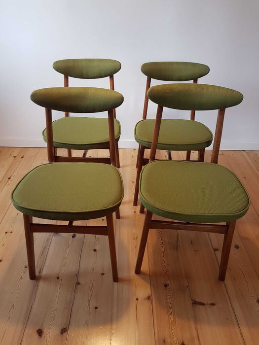 Krzesła PRL - autor Rajmund Hałas lata 60-70 vintage loft