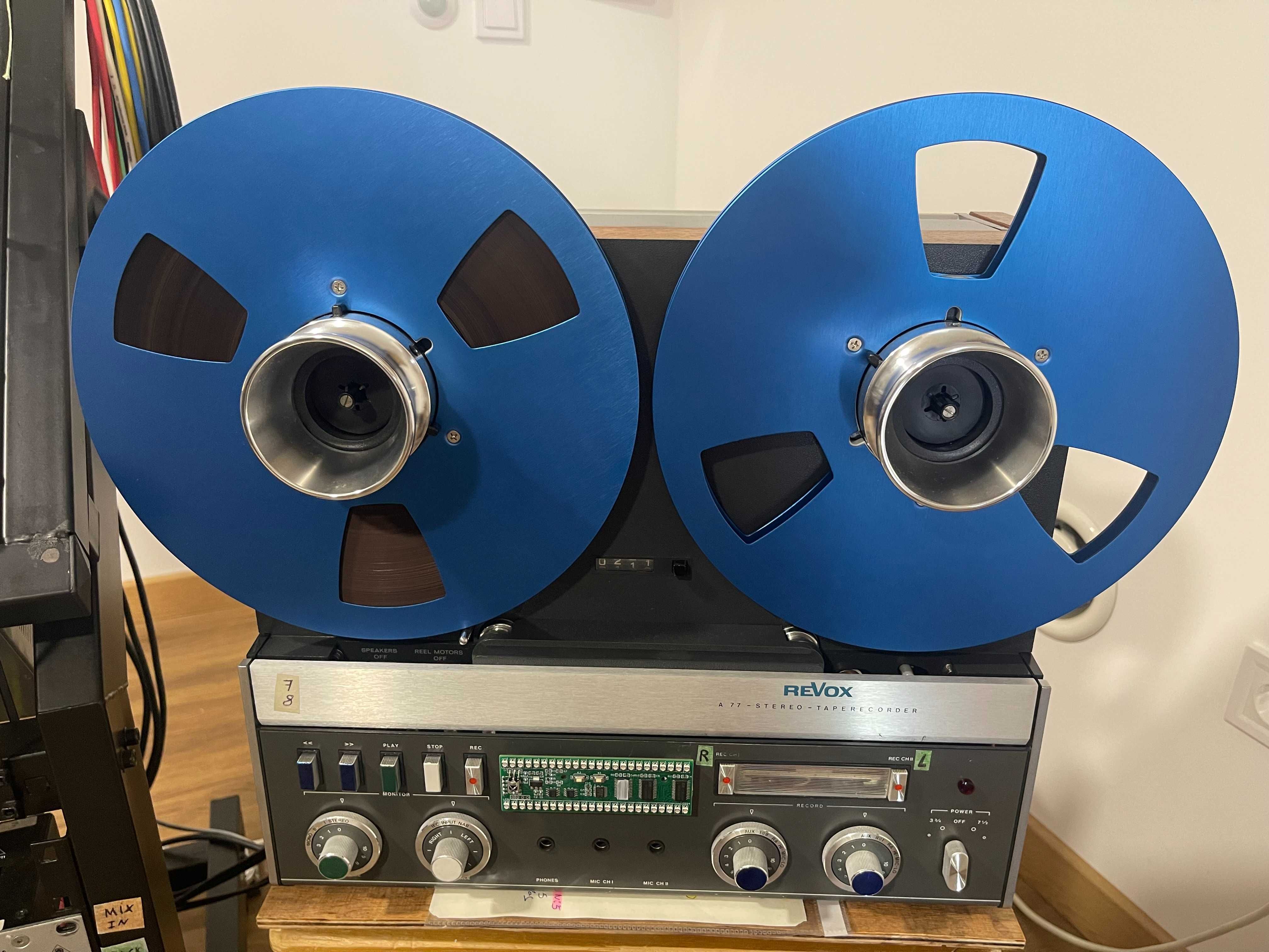 Revox A77 gravador bobines