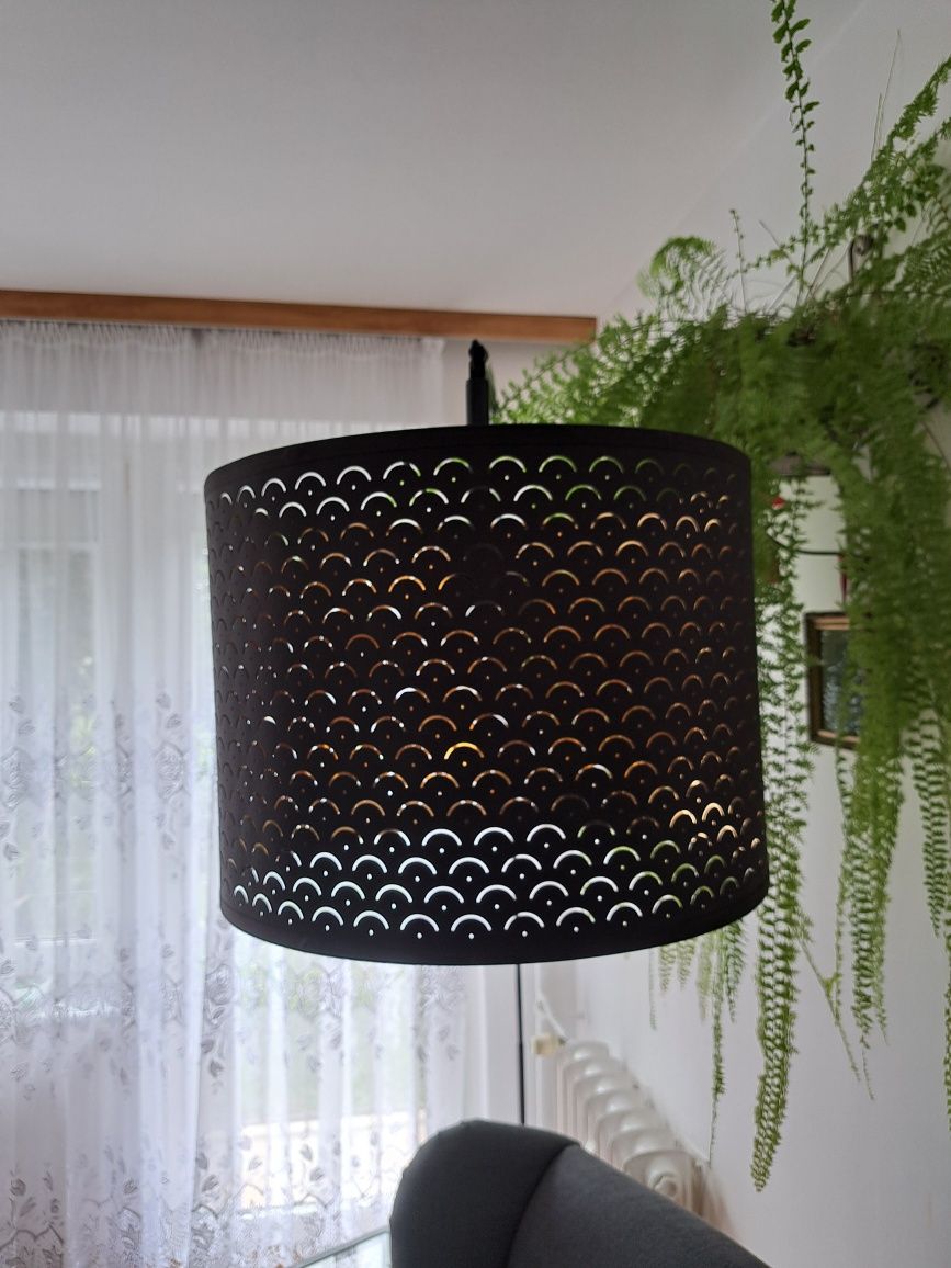 Lampa podłogowa IKEA SKAFTET + nowy klosz NYMÖ