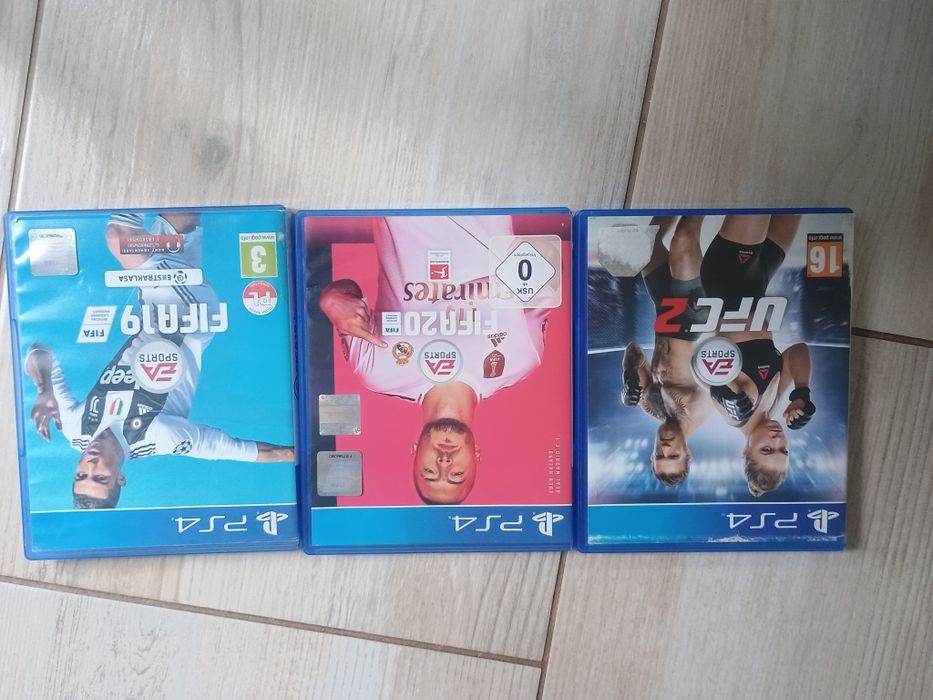 3 gry PS4 Fifa19,Fifa20,UFC2