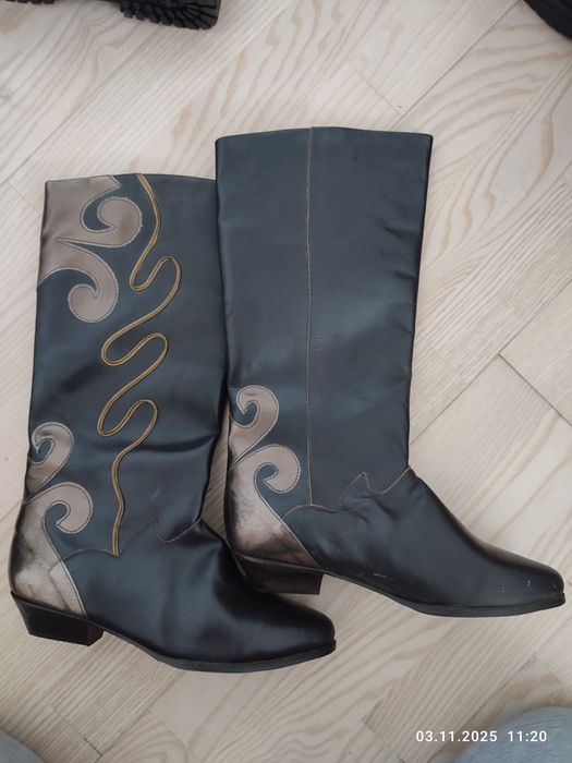 Сапоги жіночі зимові, демісезоні, шкіряні, нові