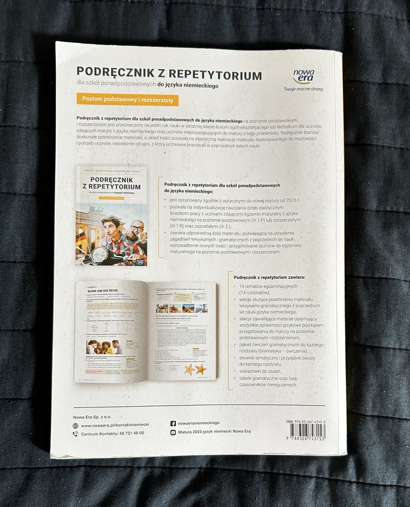 Podręcznik z repetytorium Język Niemiecki Nowa Era