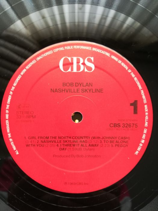 LP vinil - Bob Dylan - Nashville Skyline