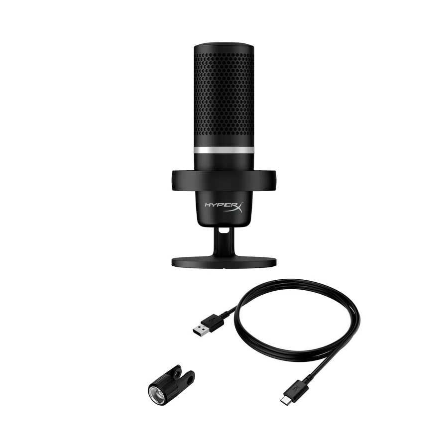 Мікрофон HyperX DuoCast Black для ПК, стрімінгу, подкастів (4P5E2AA)
