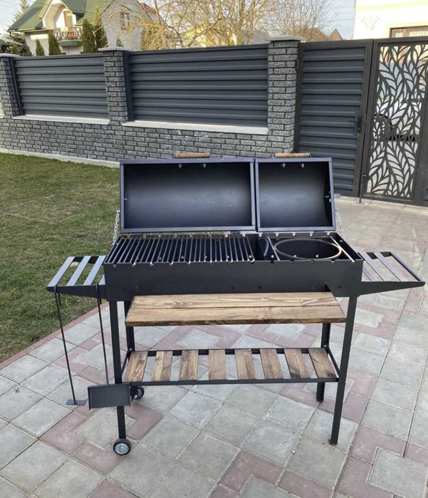 АКЦІЯ/ Мангал гриль барбекю з кришкою Мангали від виробника на колесах