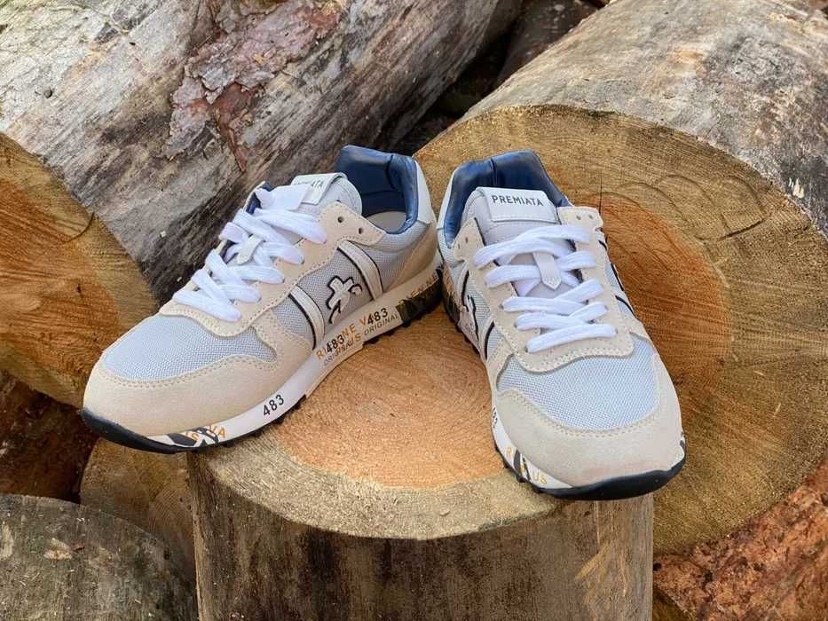 Кроссовки Premiata Премиата Grey/Beige 40-45