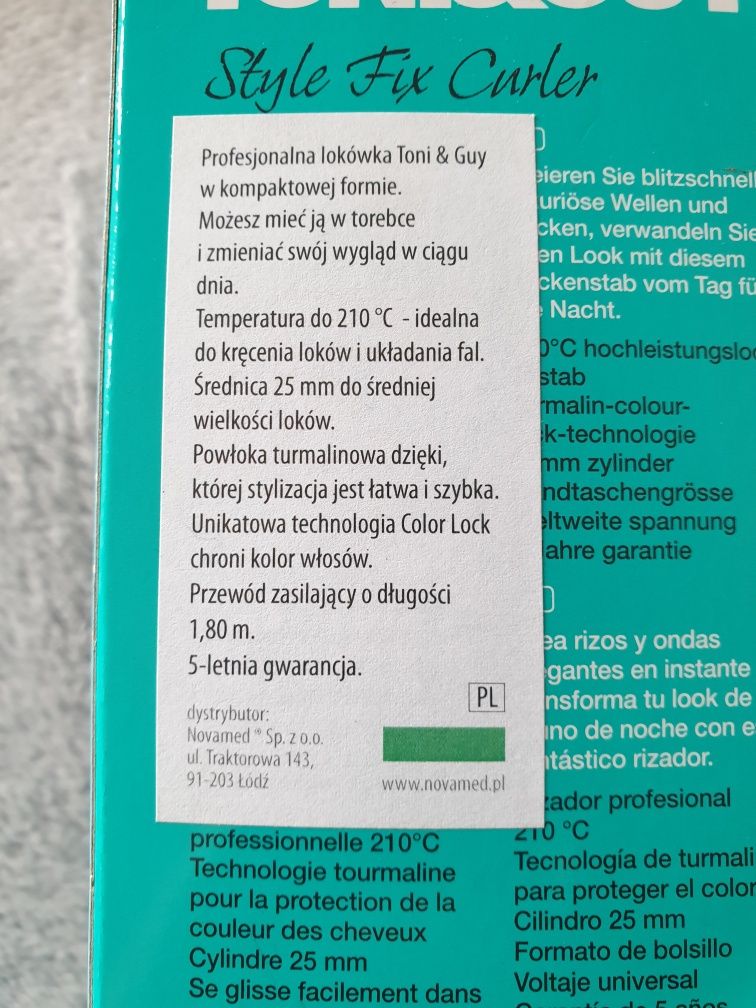 Nowa lokówka do włosów toni&guy kompaktowa podróżna mała