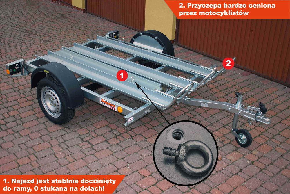 Przyczepka pod motocykl motocykle motory Neptun N7-221 pm3 GN202