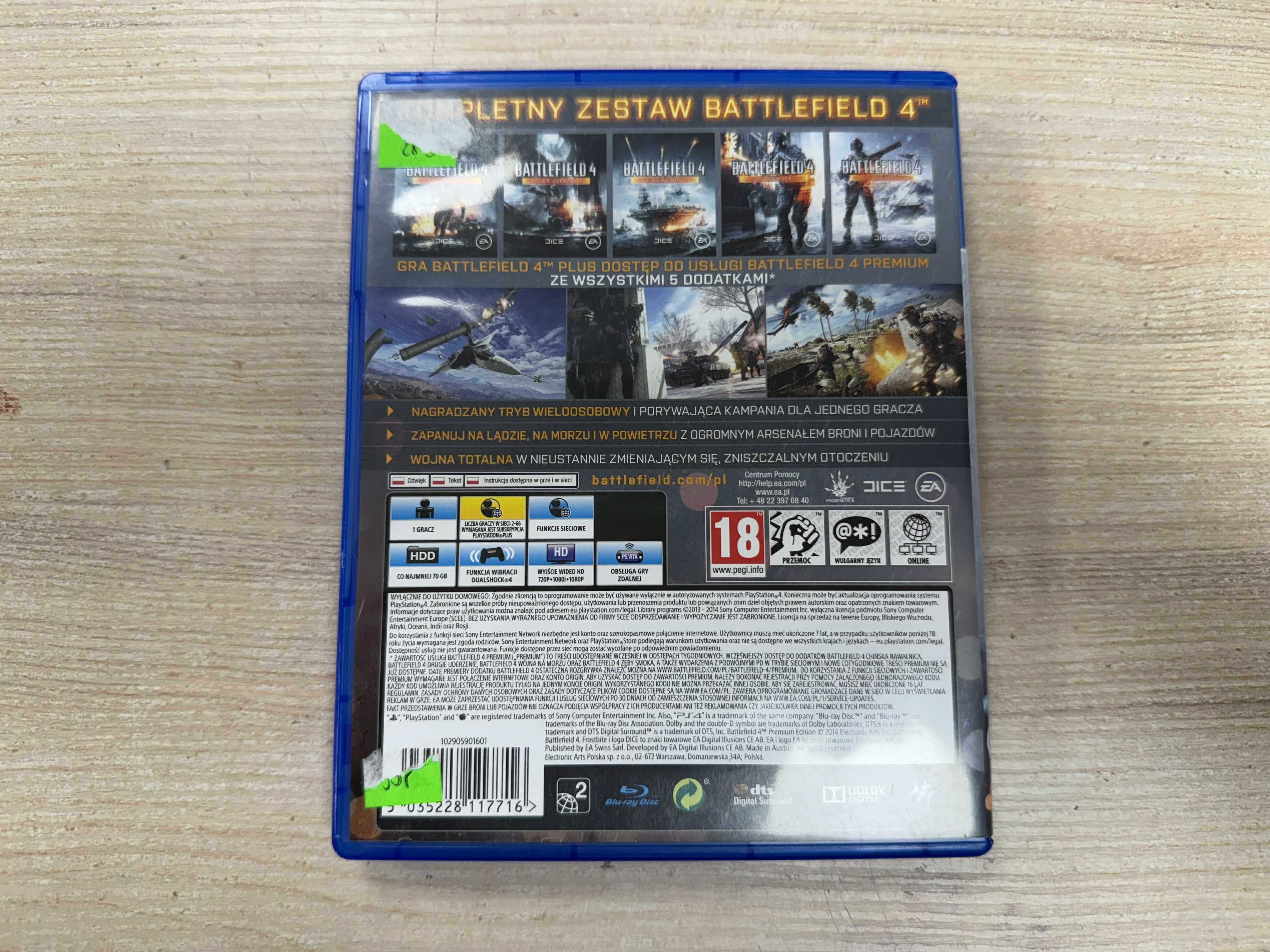 Gra na konsolę PlayStation 4 "Battlefield 4" WERSJA PL