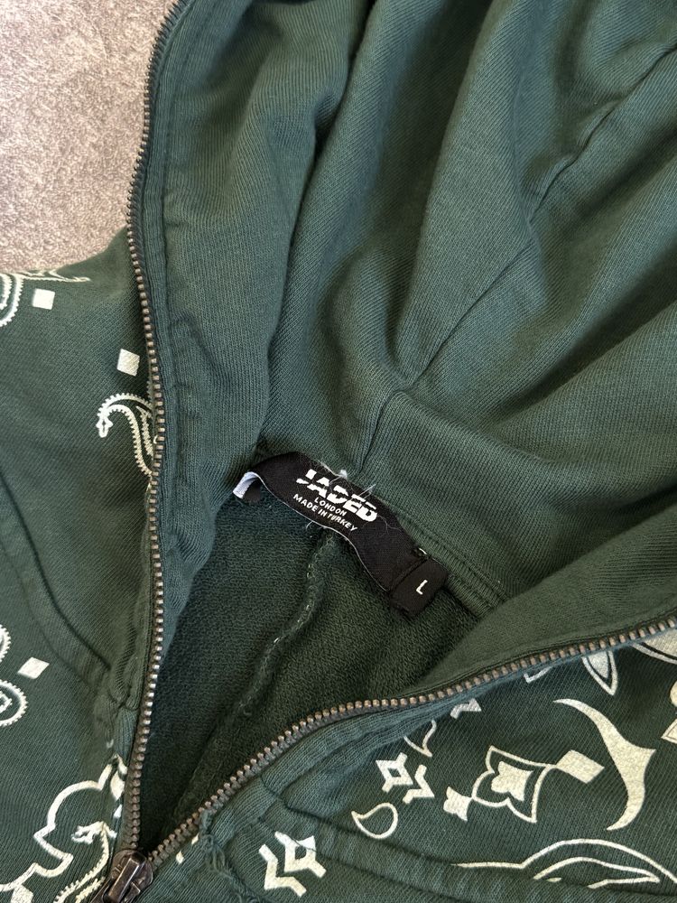 Jaded London Bandana Full zip Hoodie