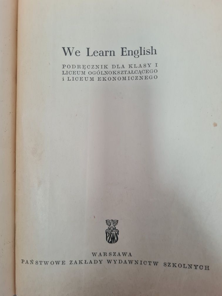 We Learn English - Książka