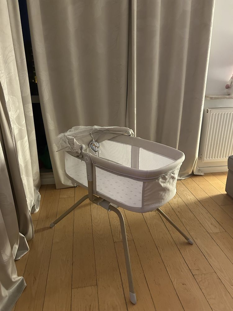 Łóżeczko z funkcją kołyski Lionelo Malin Evo Beige/ Łóżeczko/ Kołyska