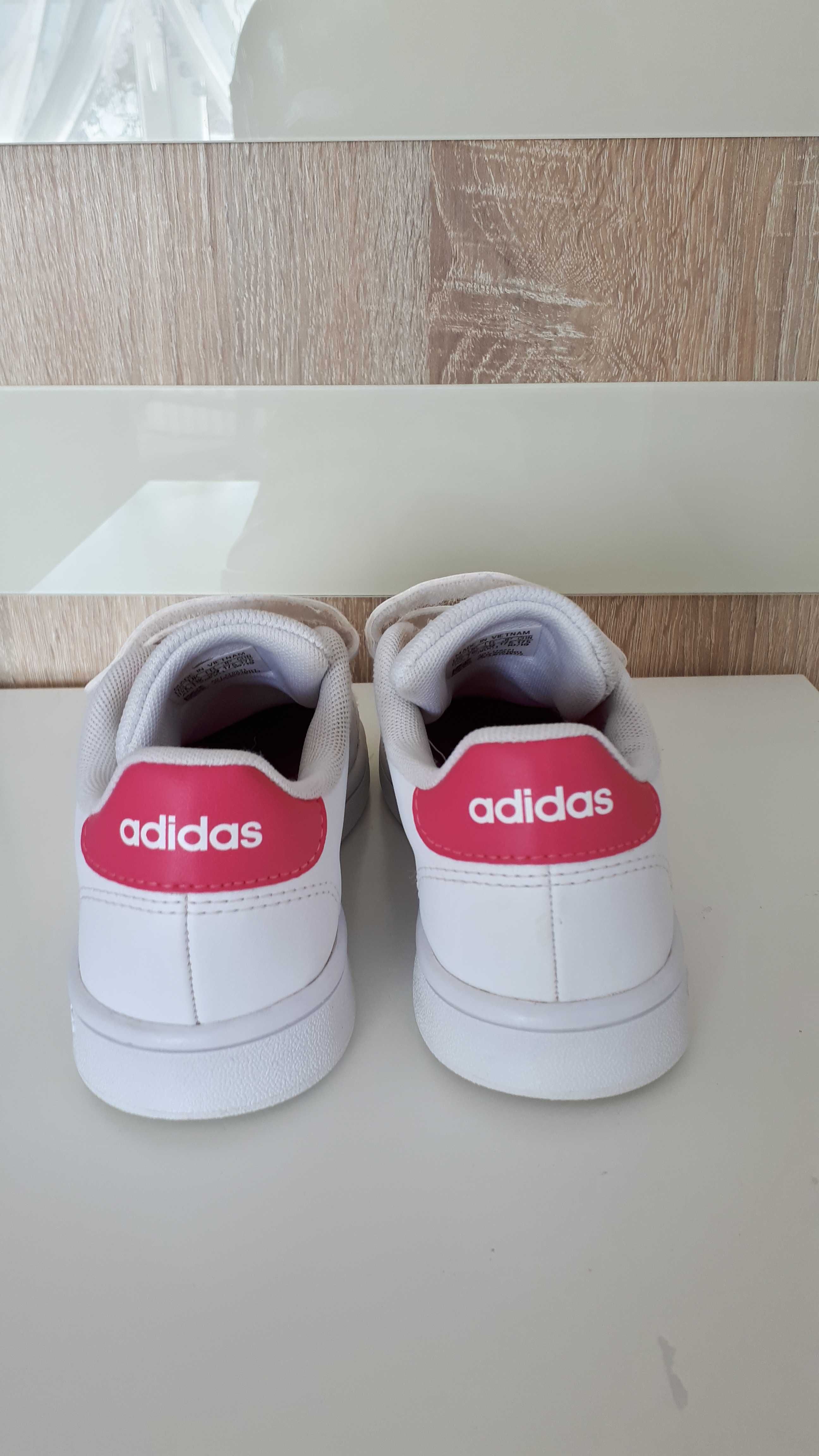 Adidas buty rozm 29 dziewczynka biale różowe j nowe