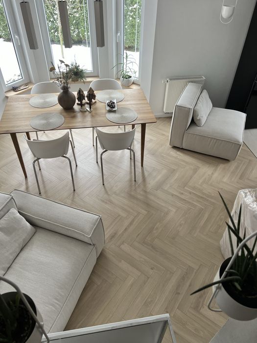 Krzesła białe mid century plastikowe 6szt