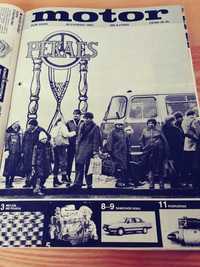Kolekcja czasopism Motor z wczesnych lat osiemdziesiątych