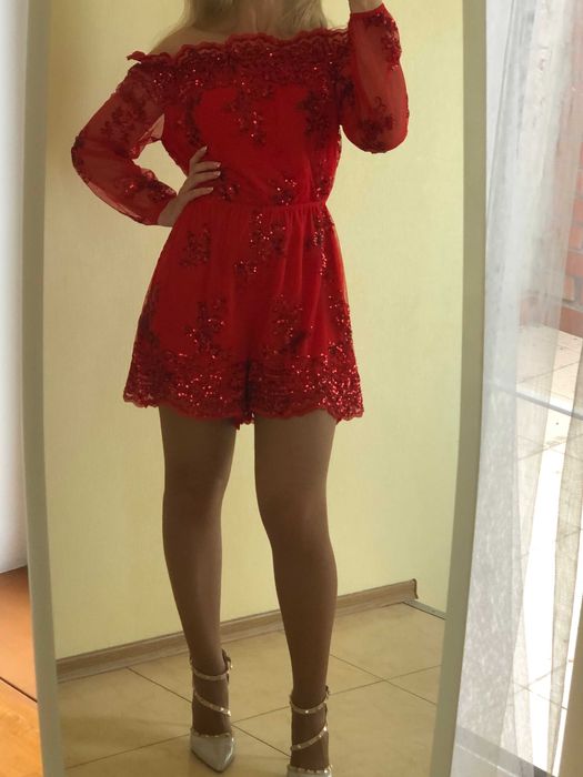 вечернее коктейльное платье комбинезон размер М