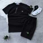 Чоловічий комплект Stone Island футболка + шорти / Костюм Stone